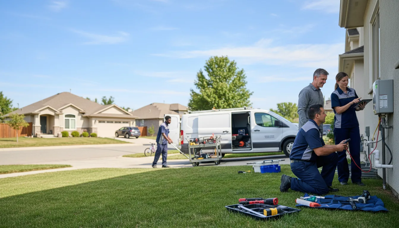 Tankless water heater service in Golden, OK